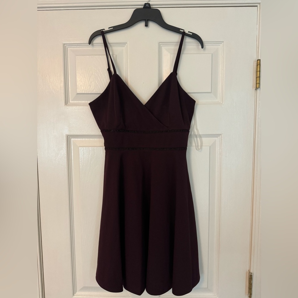Burgundy dress